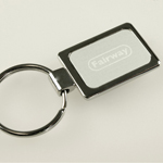 Accent Rectangular Keychain-Logo